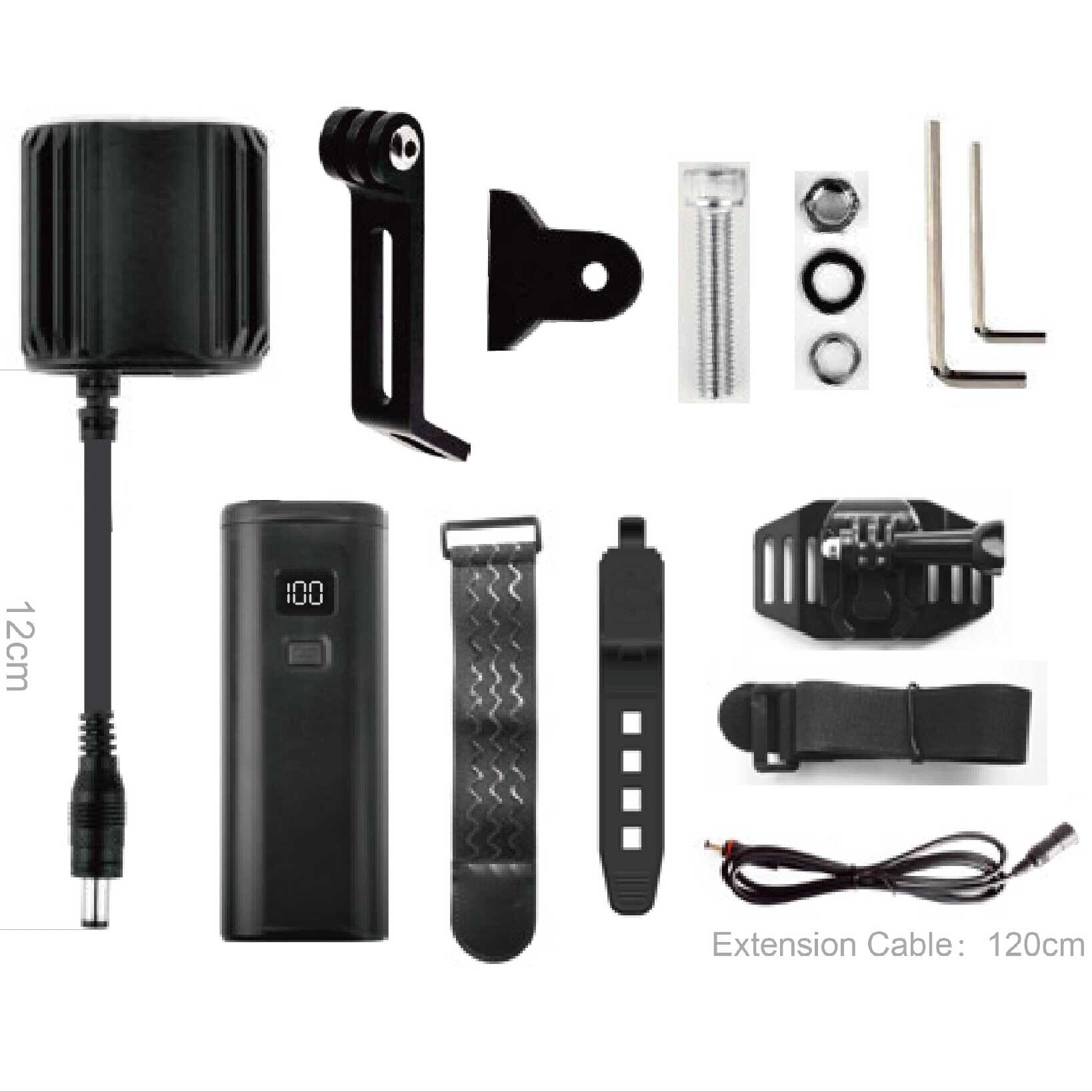 1600 lumen led front light battery pack