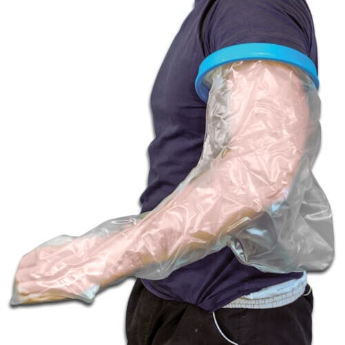 View Bandage Protection Sleeve Arm Cast Protector Long Arm information