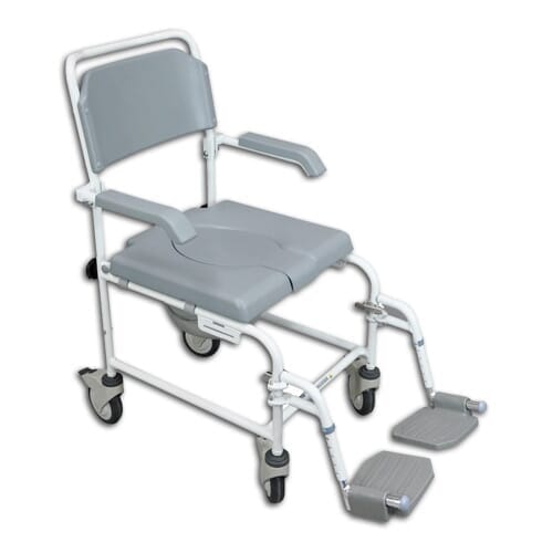 Lightweight Wheeled Shower Commode Chair - Standard from Essential Aids