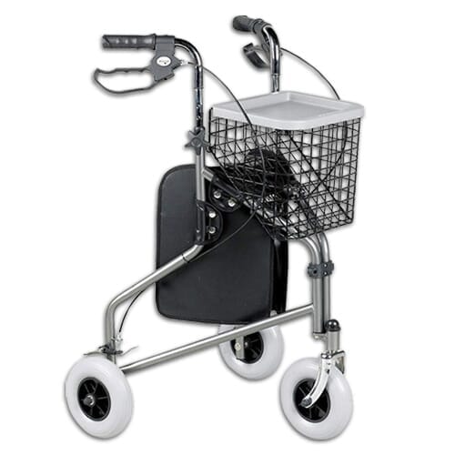 View 3 Wheel Rollator with Cable Brakes information