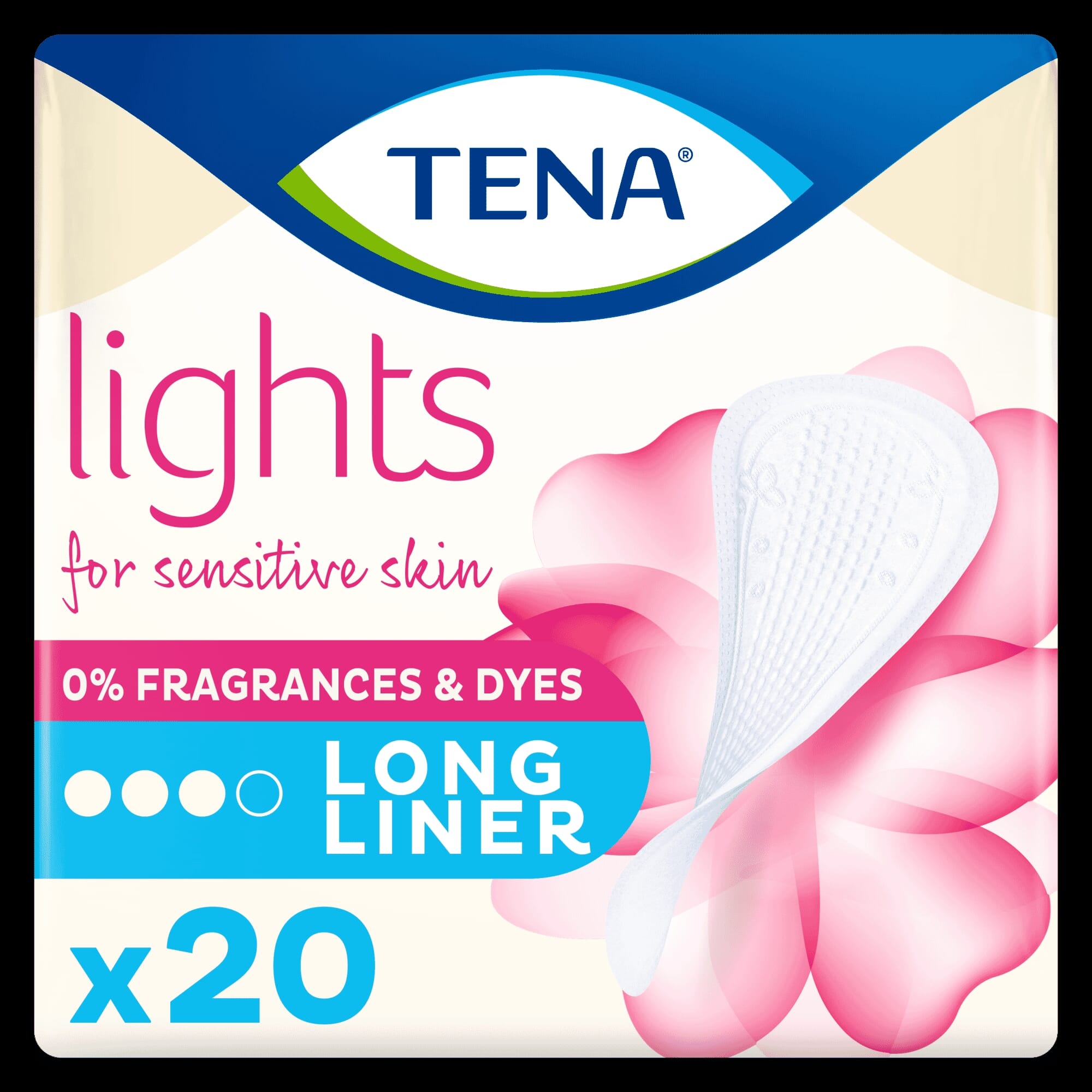 View TENA Long Light Liners information