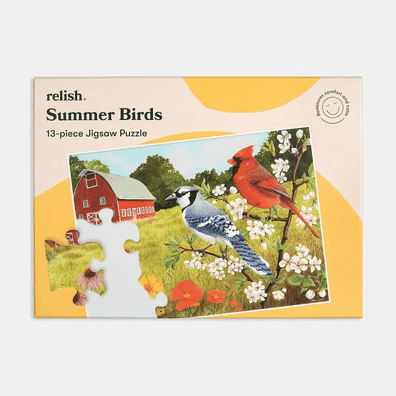 Summer Birds 13 Piece Puzzle