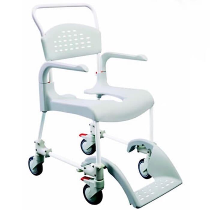 View Etac Clean Durable Shower Commode Chair White Standard information