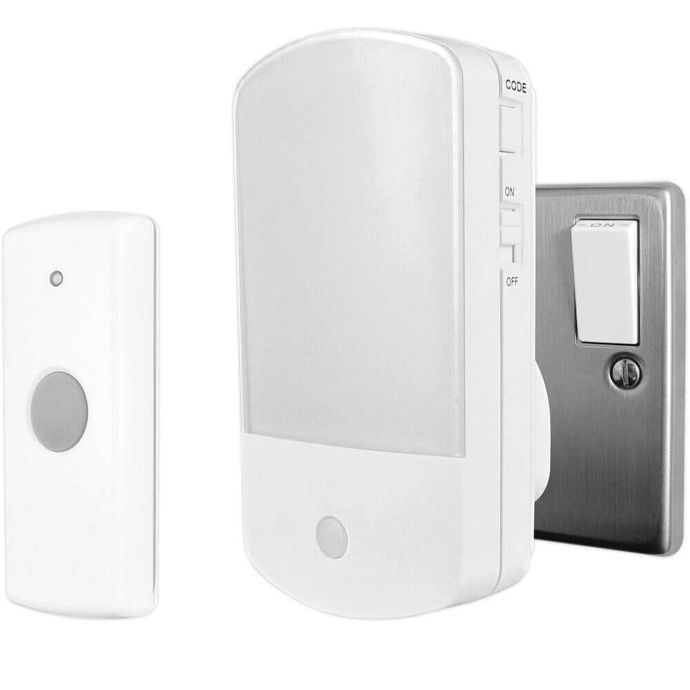 Plug In Night Light Door Chime with Sensor