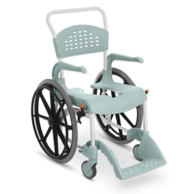 Etac Clean Self Propelled Shower Commode Chair - Green