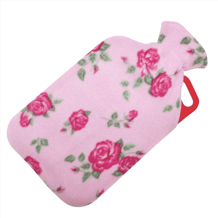 View 2L Hot Water Bottle W Handle Pink Flora information