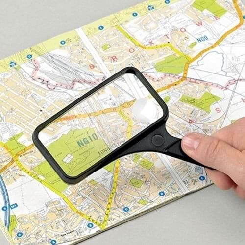 Shatter Resistant Rectangular Magnifying Glass