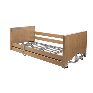 Casa Elite Electric Low Bed with Wooden Rails