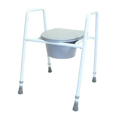 Height Adjustable Toilet Frame and Seat