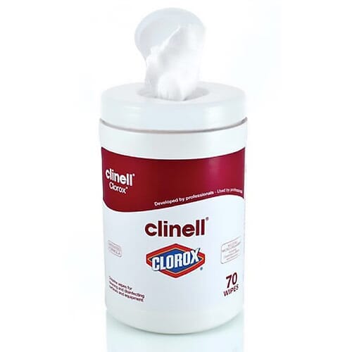 View Clinell 70 Tub Chlorine Wipes information