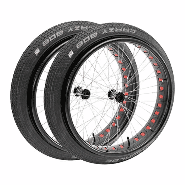 Pair of Thick Offroad Wheelchair Wheels