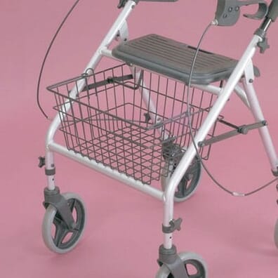 Attachable 4 Wheel Rollator Basket