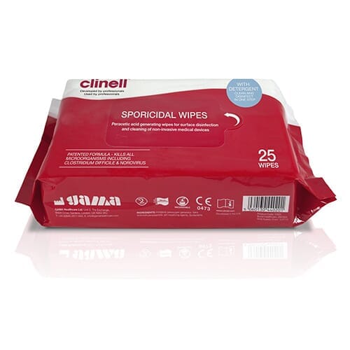View Clinell Sporicidal Cleaning Wipes information