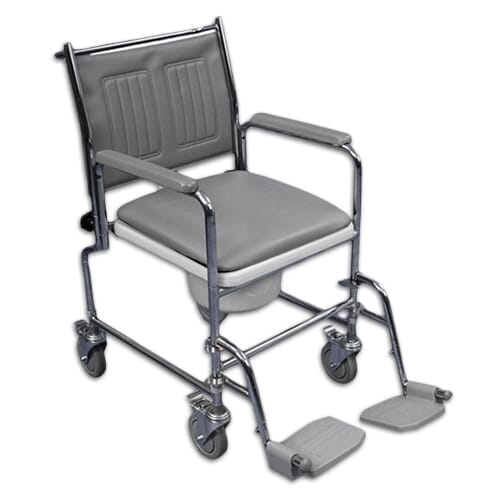 Durable Adjust Wheeled Commode from Essential Aids