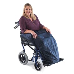 Wheelchair Apron - Navy Blue - Unlined