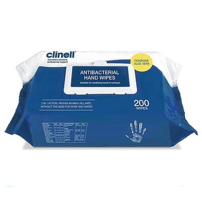 Clinell Santizing Hand Wiped - Pack of 200