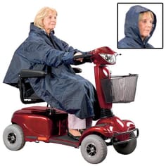 Mobility Scooter Full Length Poncho - Mobility Scooter Waterproof Poncho - Lined