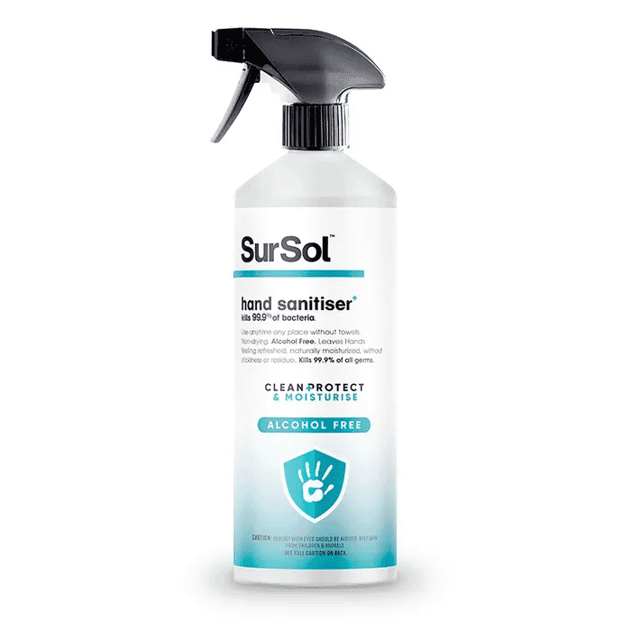 View SurSol Non Alchoholic Hand Sanitising Spray 1ltr information