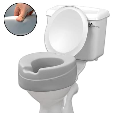 ComfyFoam Raised Lidded Toilet Seat