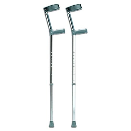 View Single Adjustable Aluminium Elbow Crutches Tall information