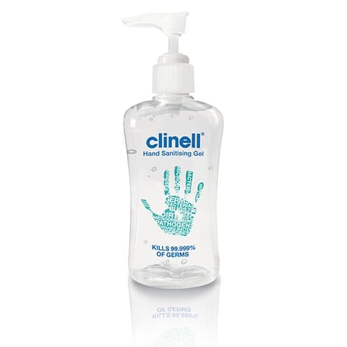 View Clinell Hand Sanitiser Gel 250ml Pump 250ml information