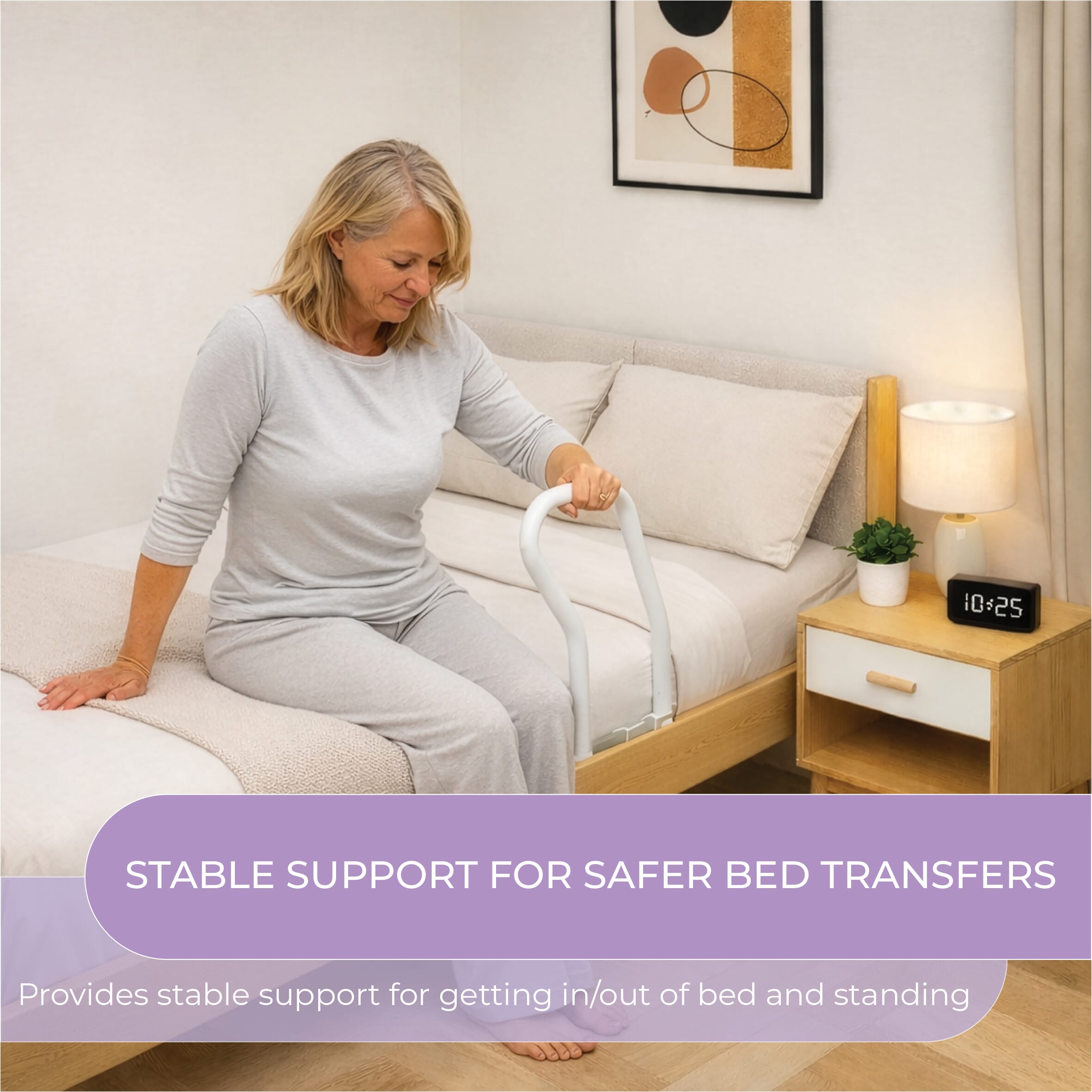 2 in 1 bed rail with straps 2