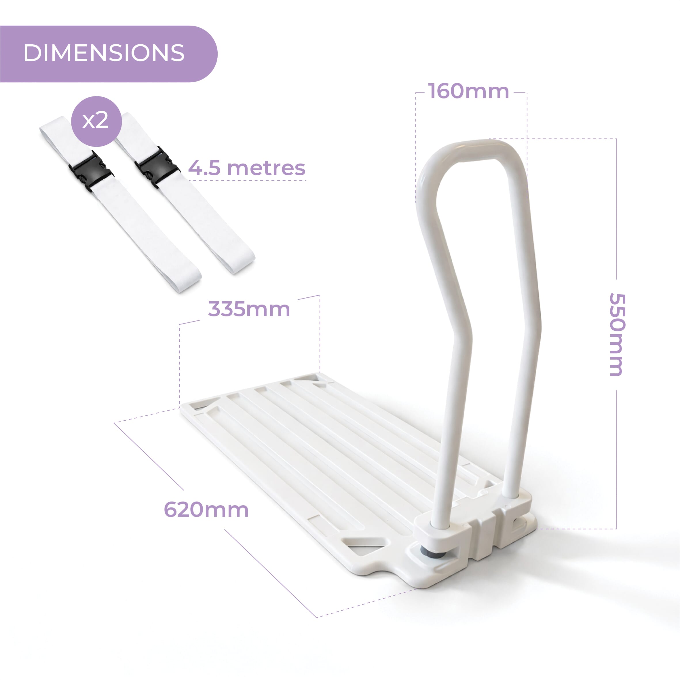 2 in 1 bed rail with straps 4