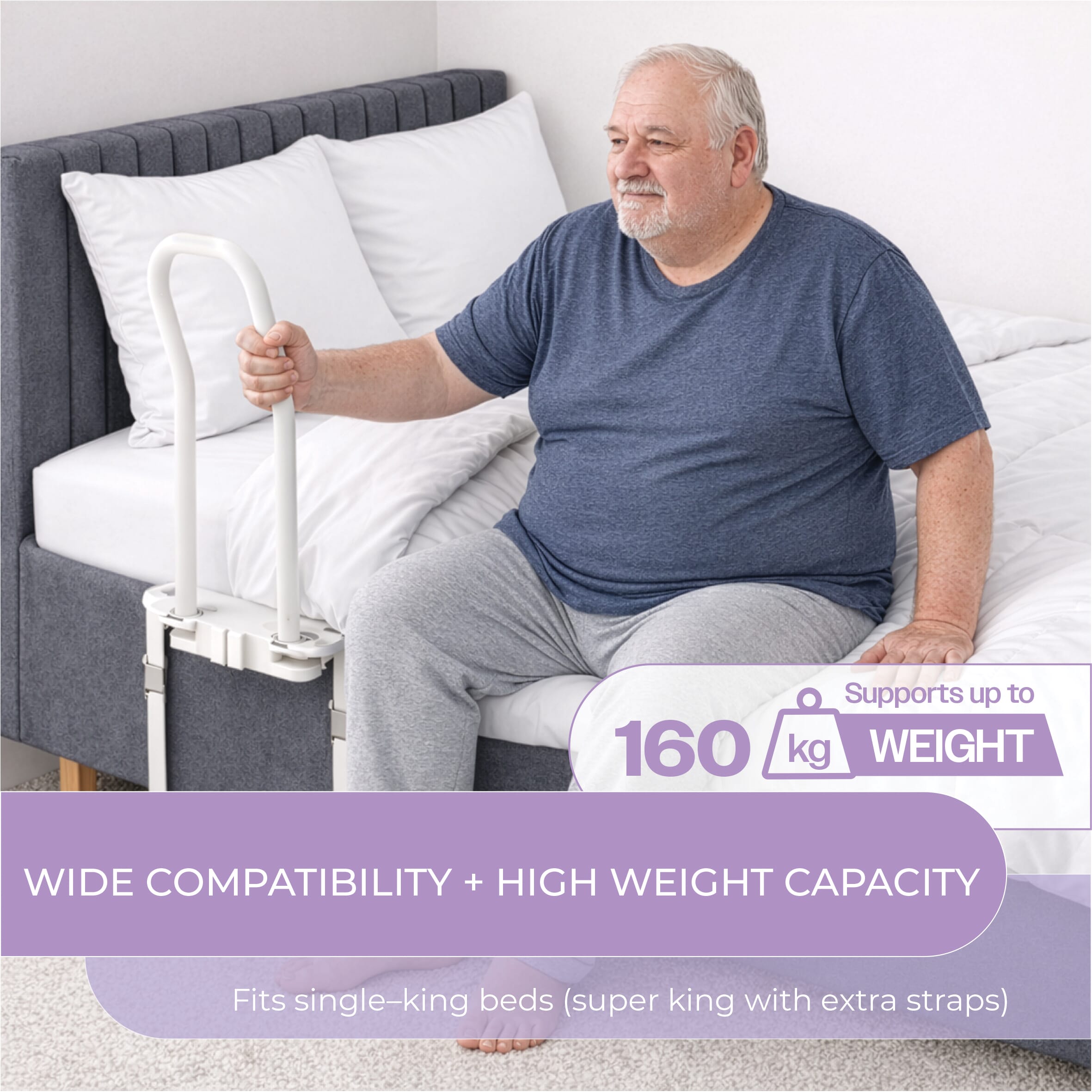 2 in 1 bed rail with straps 5