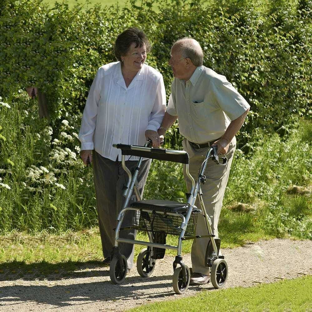 2 in 1 rollator and transit chair detail