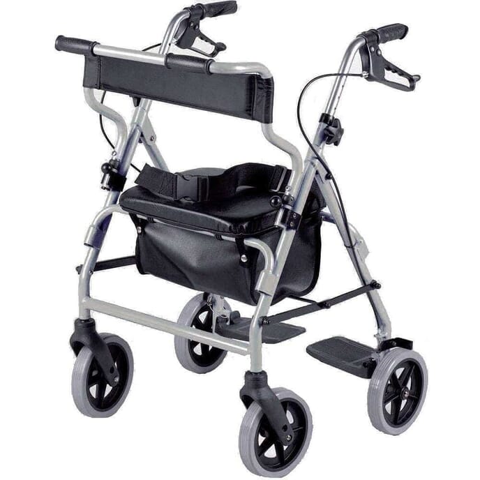 2 in 1 rollator and transit chair