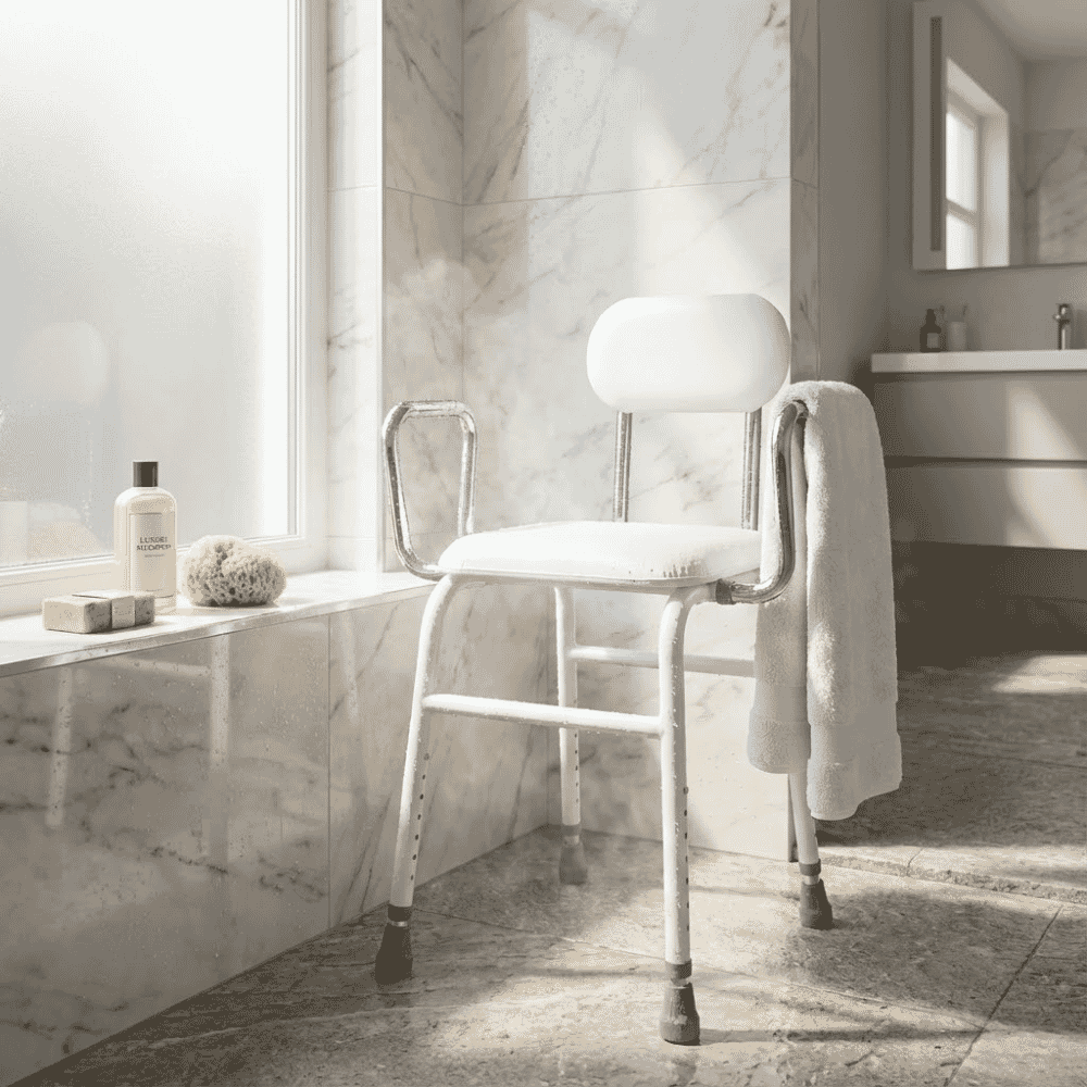 4 in 1 shower perching stool lifestyle