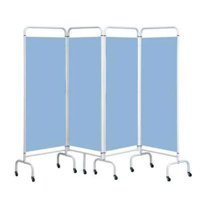 View 4 Panel Portable Privacy Screen Blue information