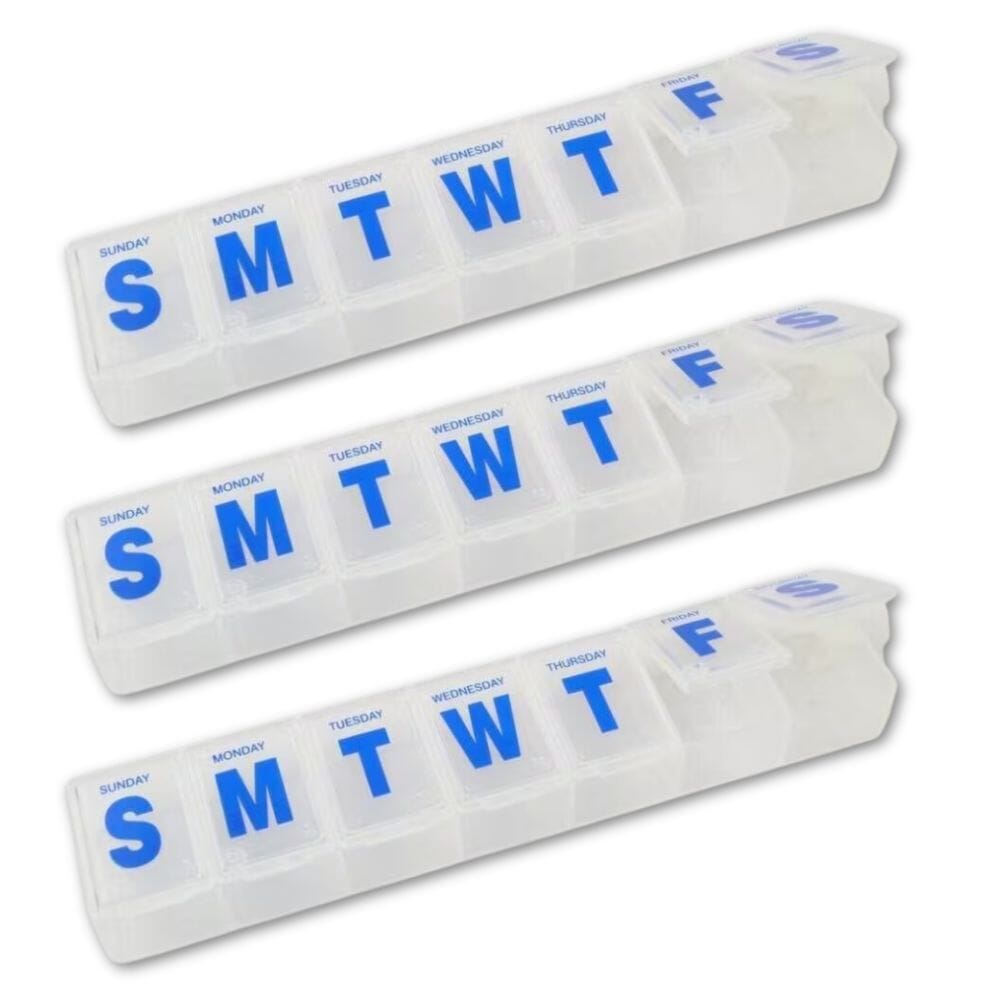 7 day extra large pill box pack of 3