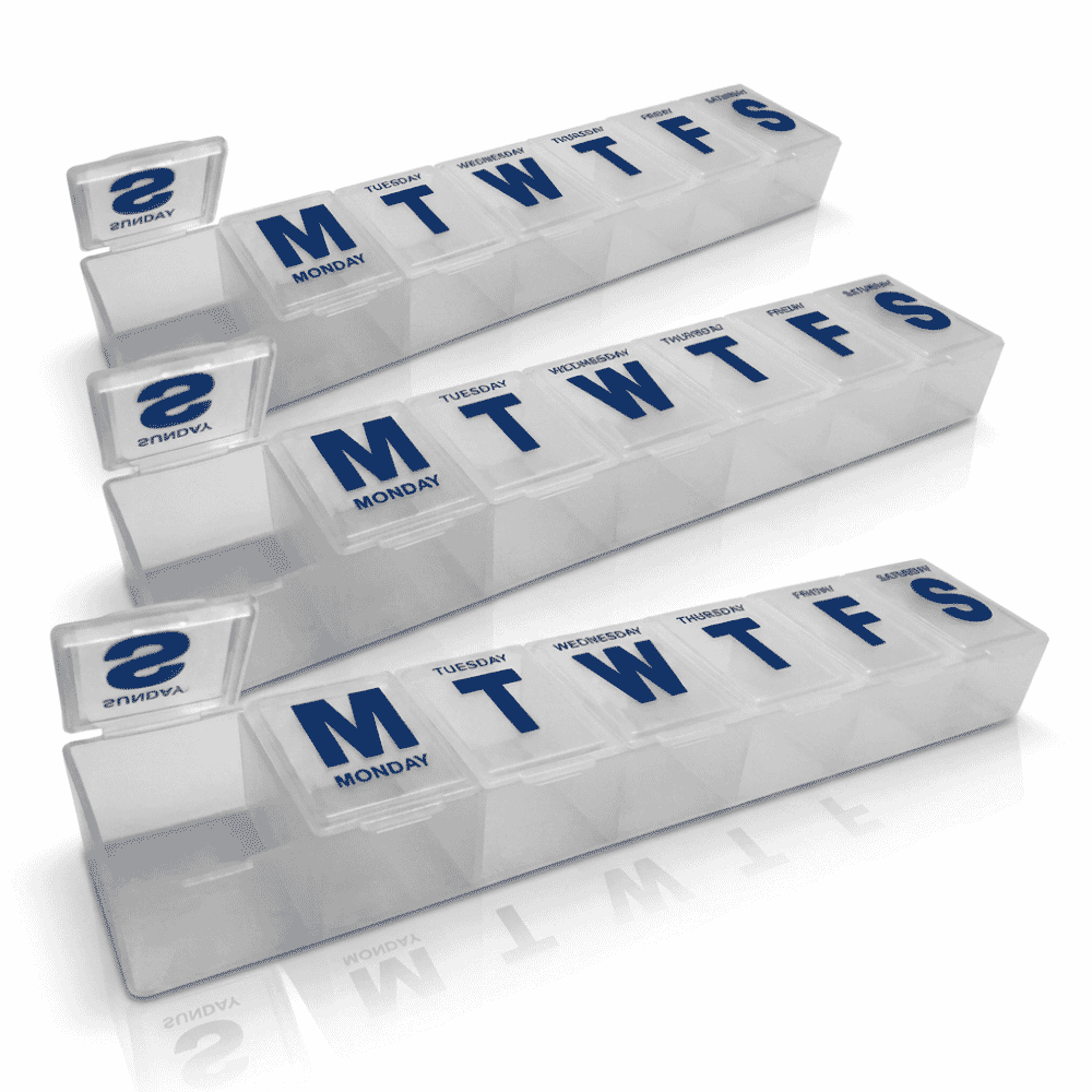 7 day medication dispenser pack of 3