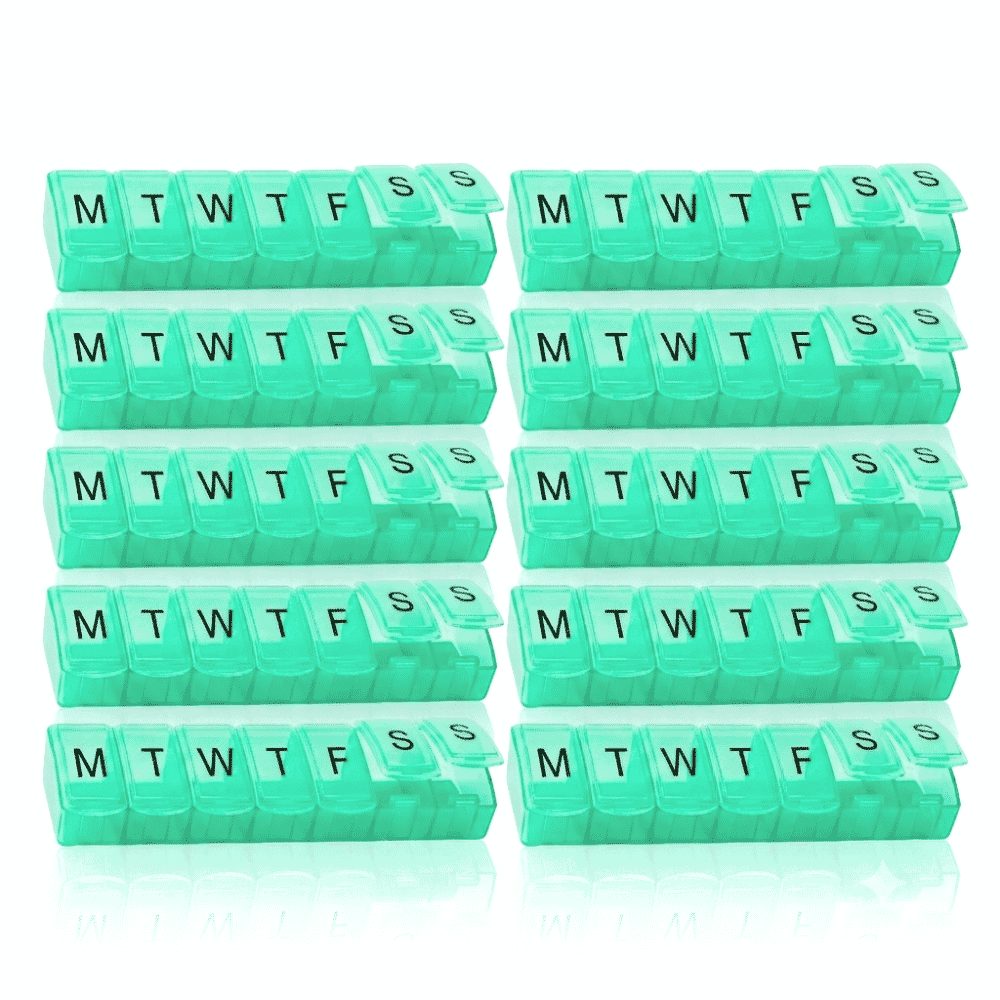 7 day mini pill box pack of 10