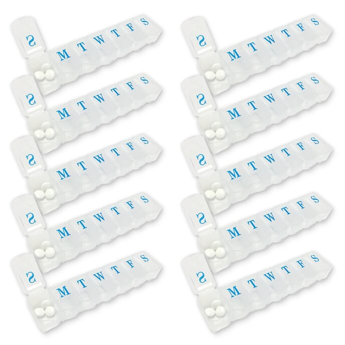 7 day pill holders pack of 10