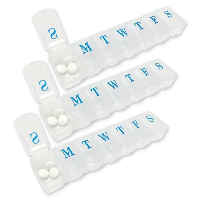 7 day pill holders pack of 3