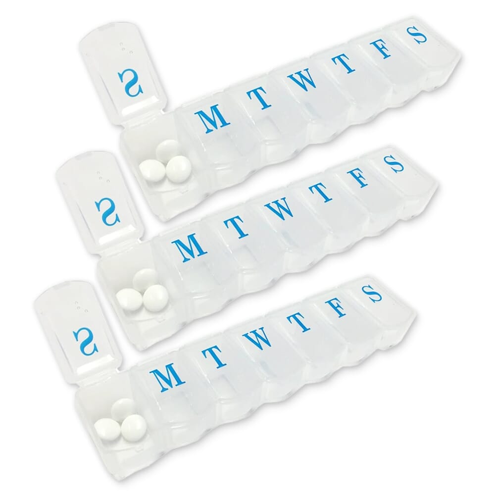 7 day pill holders pack of 3