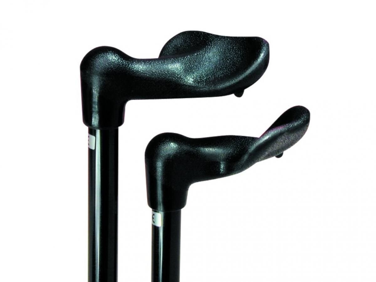 Comfort Grip Cane Adjustable, Folding - Black - Right Handed from