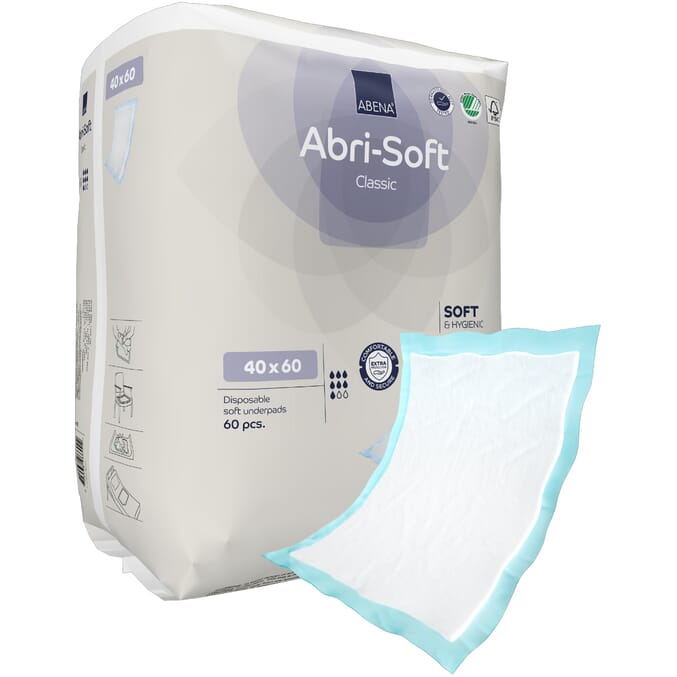 abena abri soft classic disposable bed pads 40x60cm 900ml