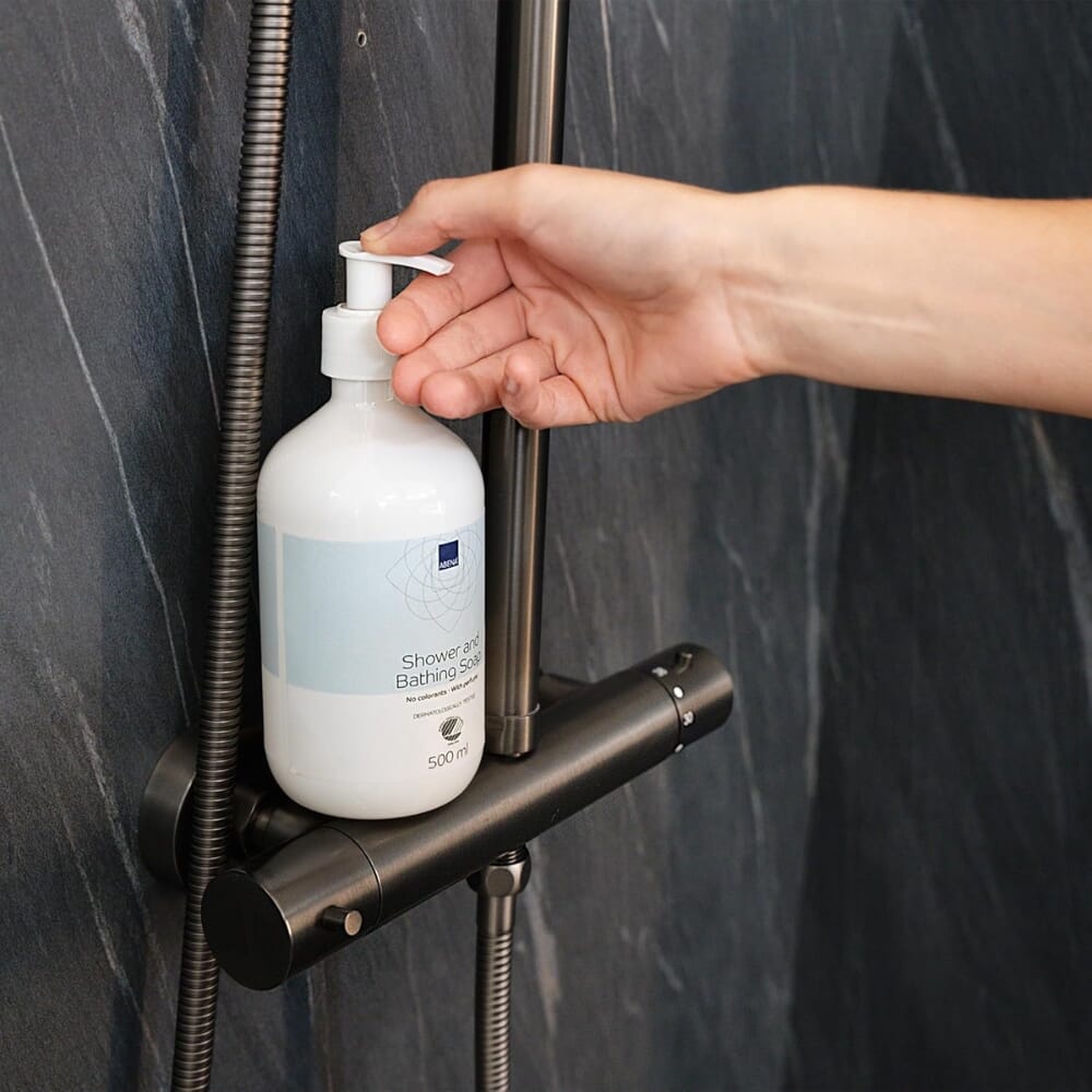 abena shower bathing soap 500ml in shower