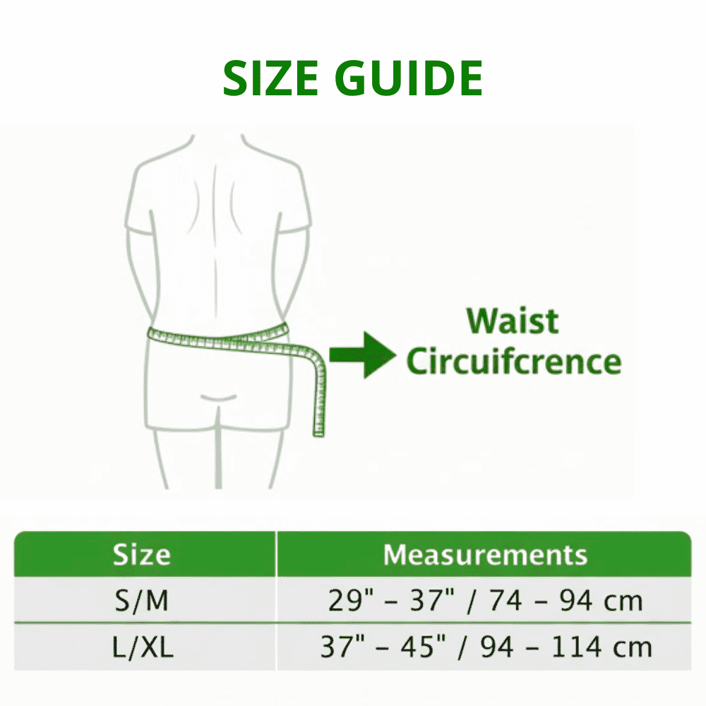 actimove back support measurements