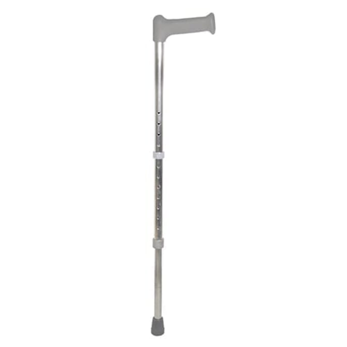 adjustable anodised walking stick short