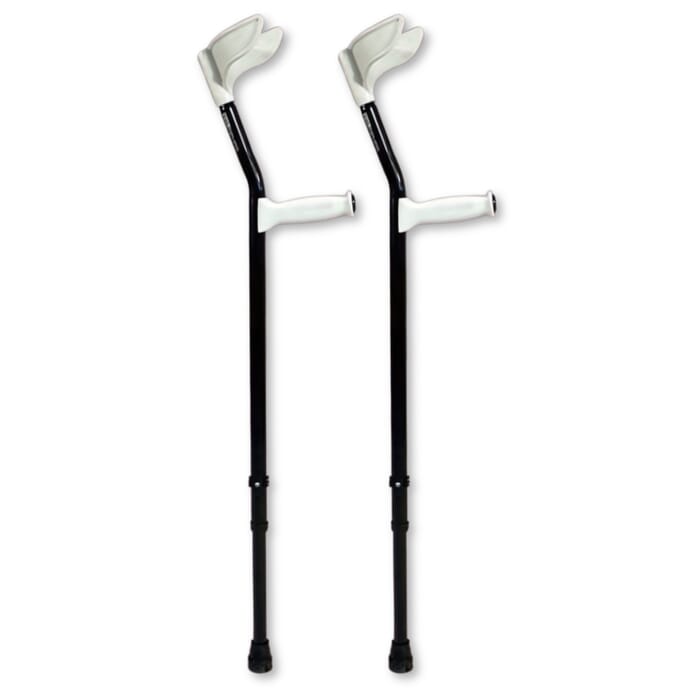 adjustable bariatric elbow crutch pair of crutches