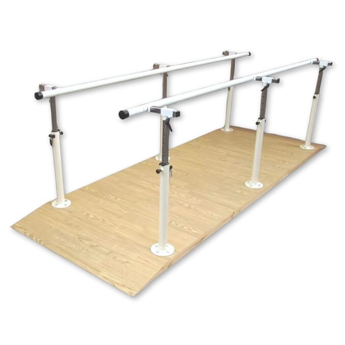 adjustable bariatric parallel walking bars 1