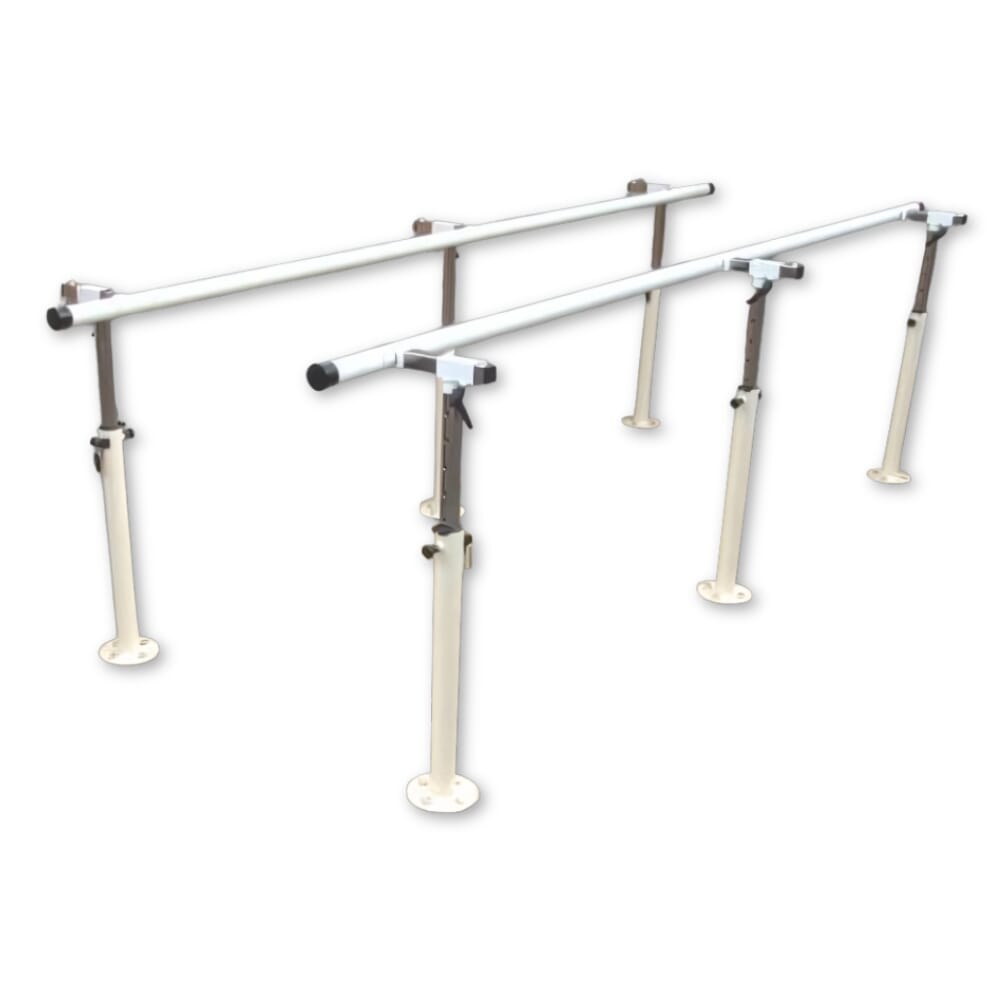 adjustable bariatric parallel walking bars without the base 1