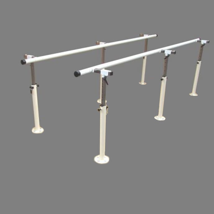 adjustable bariatric parallel walking bars without the base