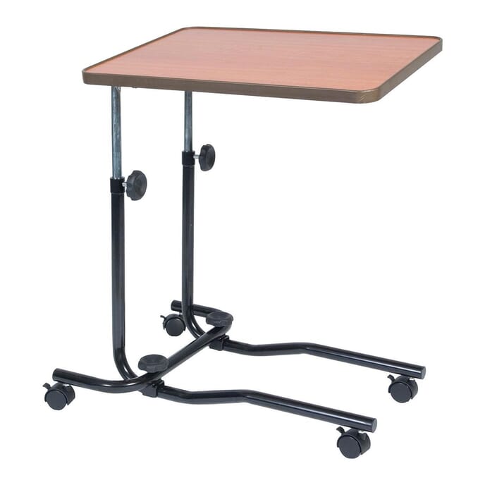 adjustable bed and chair table with castors1