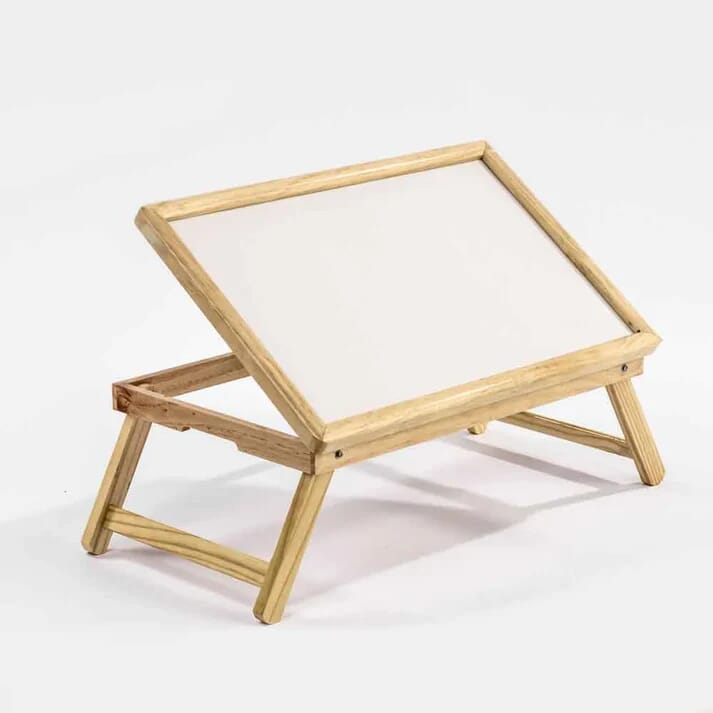 adjustable bed tray table angled