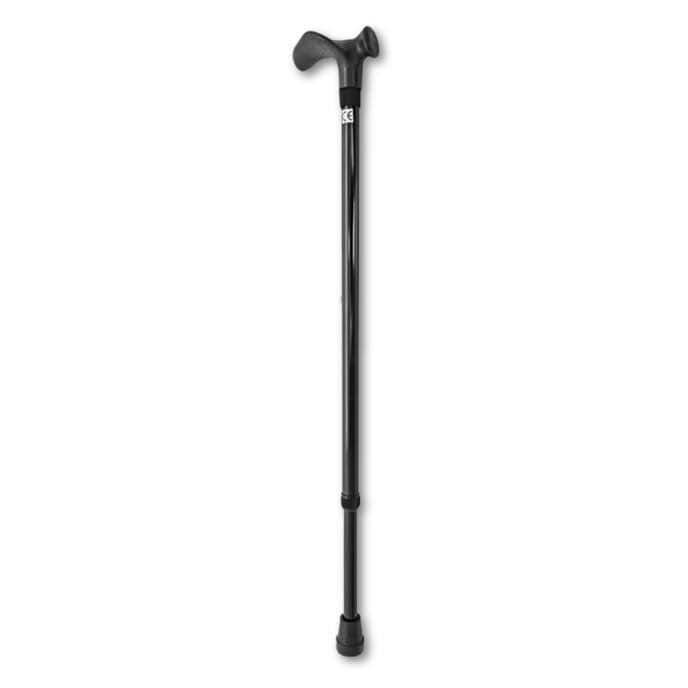 adjustable comfort grip cane with small handle left handed